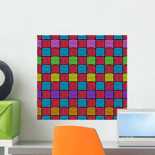 Abstract Decorative Weaved Seamless Wall Decal