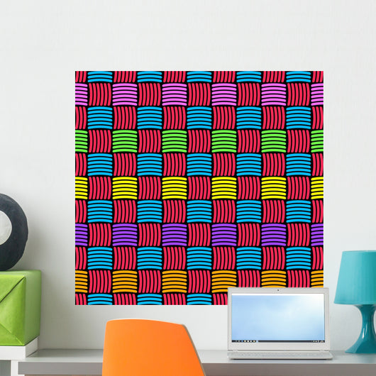 Abstract Decorative Weaved Seamless Wall Decal