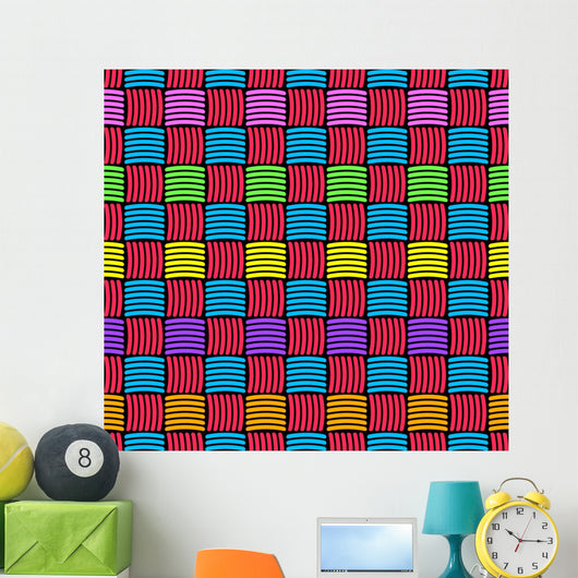 Abstract Decorative Weaved Seamless Wall Decal