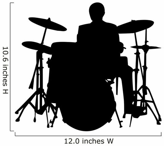 Drummer Wall Decal