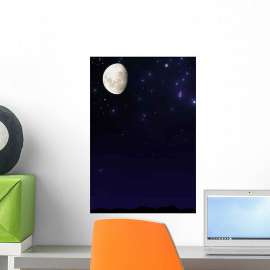 Moon Night Sky Wall Decal