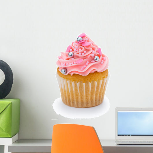 Pink Cupcake Wall Decal Design 1