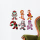 Six Robot Kids Wall Decal Sticker Set