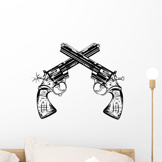 Magnum Guns Wall Decal