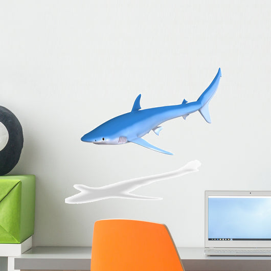 Blue Shark Wall Decal