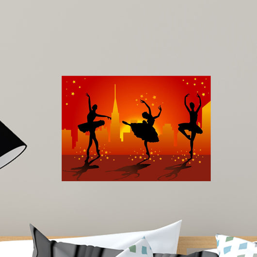 Ballerina Silhouettes Wall Decal