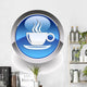 Coffee Break Glossy Icon Wall Decal