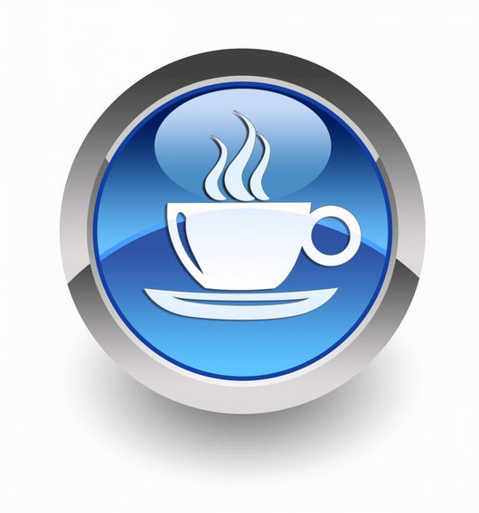 Coffee Break Glossy Icon Wall Decal