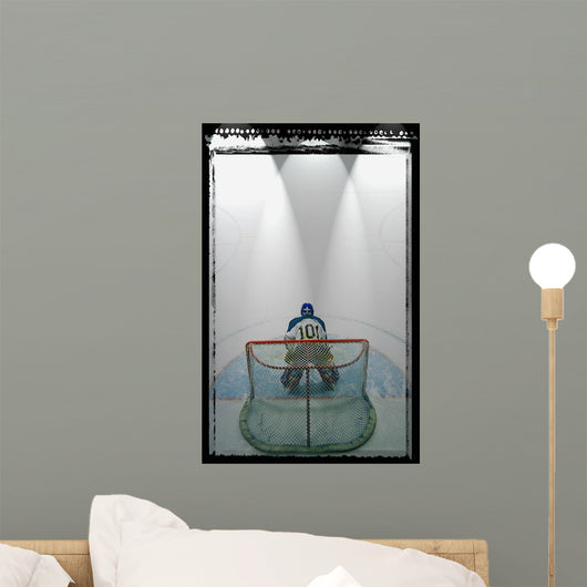 Hockey Goalie In Crease Wall Mural