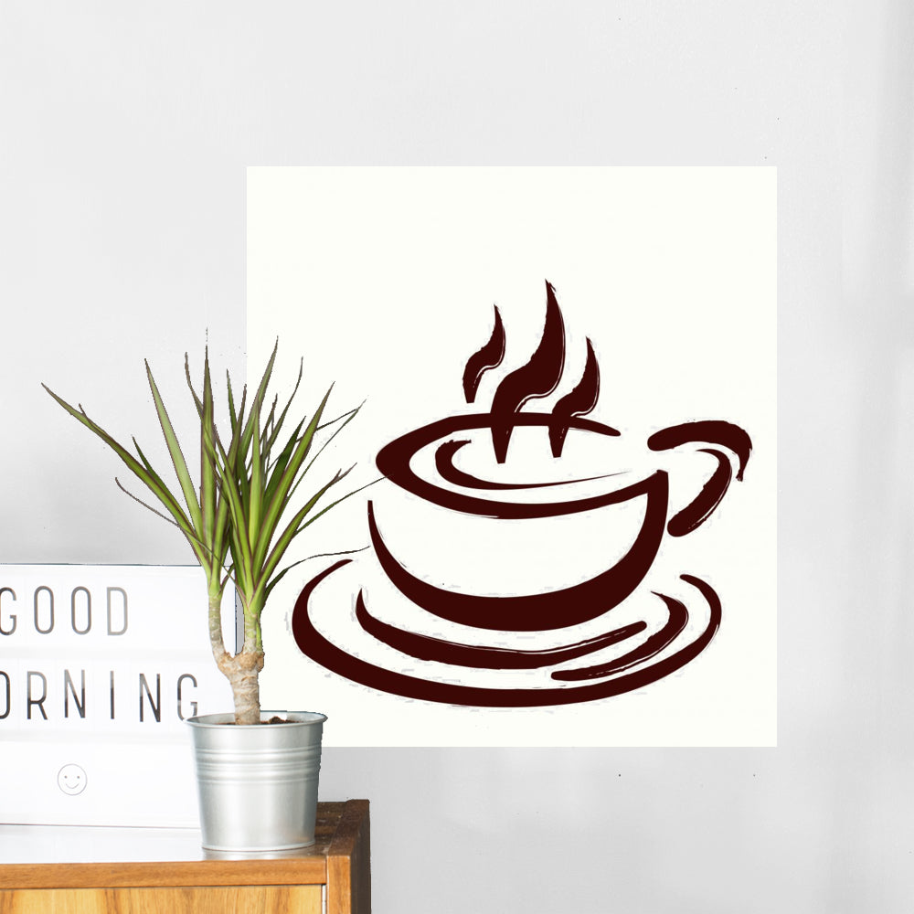 Autocollant Mural Personnalisé Cuisine & Tasse à Café - Déco Vinyle Contemporaine
