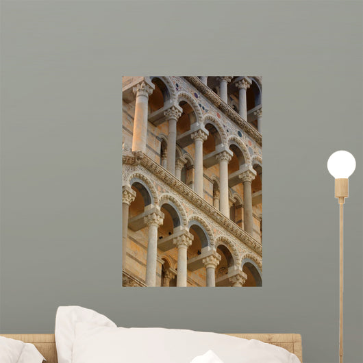 Detailed Close-Up Of Piazza Del Miracoli Pisa Tuscany Italy Wall Mural