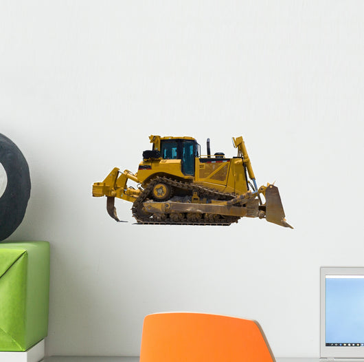 Construction Vehicle Isolation Wall Decal