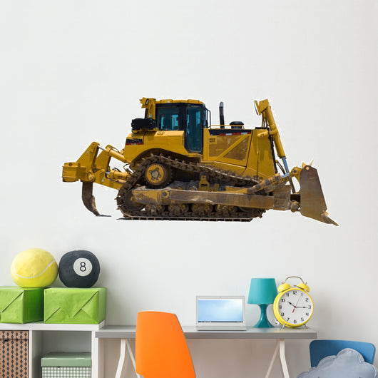 Construction Vehicle Isolation Wall Decal