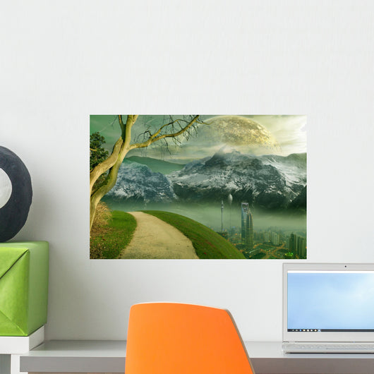 Science Fiction City Wall Decal