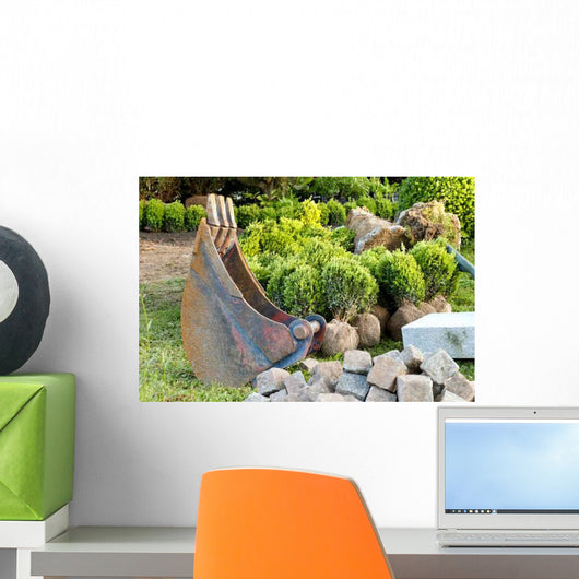 Construction Work Garden Wall Decal