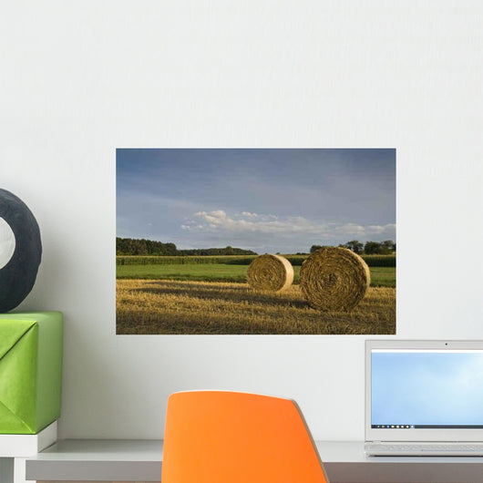 Round Bales Wall Decal