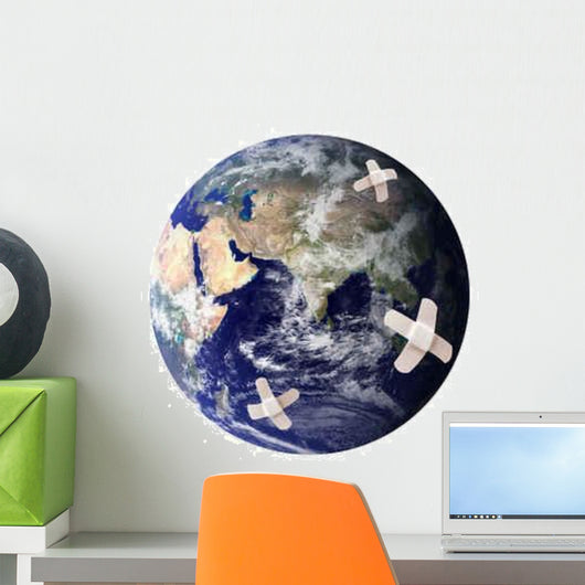 Wounded Earth Wall Decal
