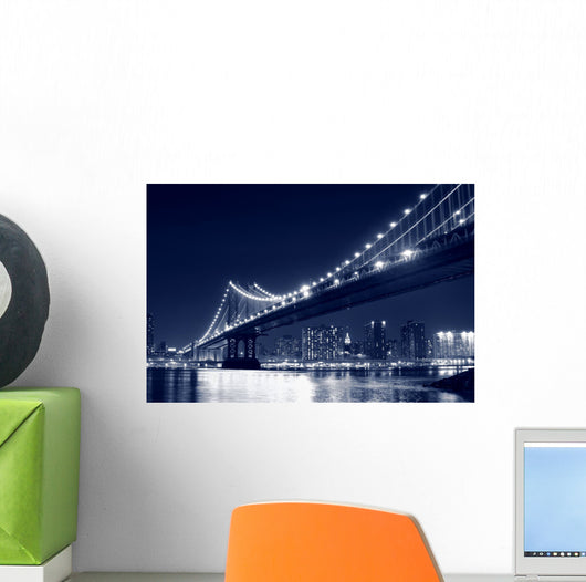 Manhattan Bridge and Manhattan Wall Decal