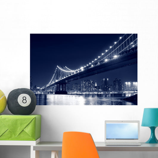 Manhattan Bridge and Manhattan Wall Decal