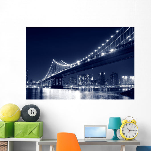 Manhattan Bridge and Manhattan Wall Decal