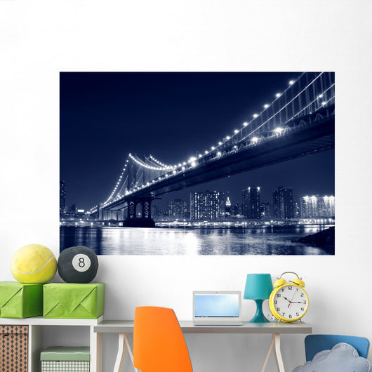 Manhattan Bridge and Manhattan Wall Decal