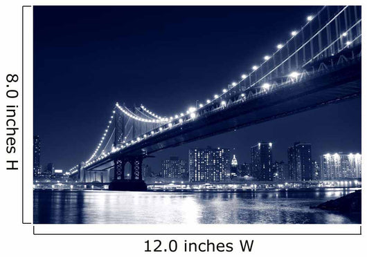 Manhattan Bridge and Manhattan Wall Decal