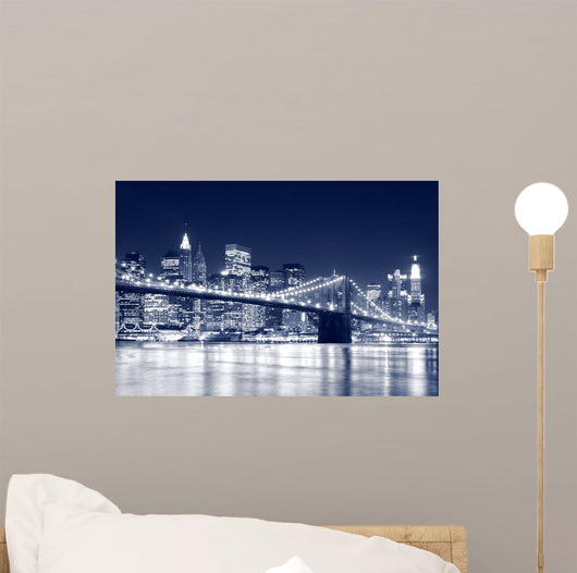 Brooklyn Bridge and Manhattan Wall Decal