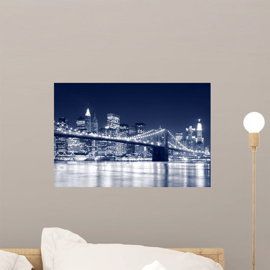 Brooklyn Bridge and Manhattan Wall Decal