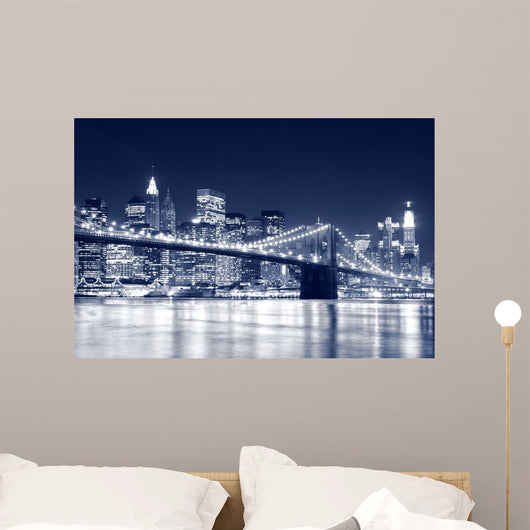 Brooklyn Bridge and Manhattan Wall Decal