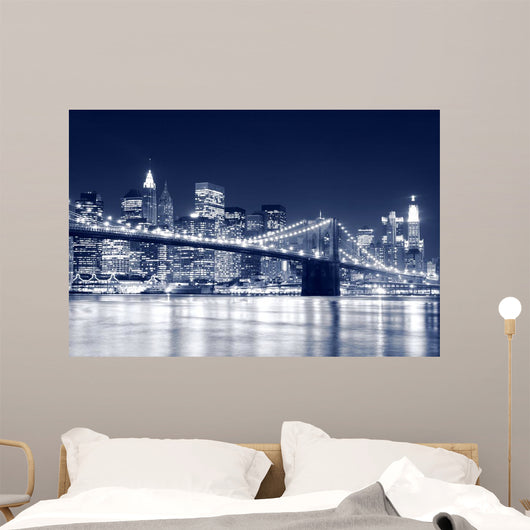 Brooklyn Bridge and Manhattan Wall Decal
