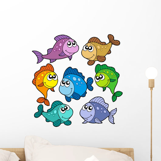 Various Cute Fishes Collection Wall Stickers
