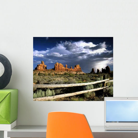 Stormy Skies over Arches Wall Decal