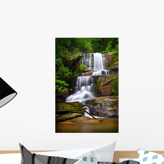 Waterfalls Nature Landscape Blue Wall Decal