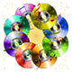Cd Musica-compact Disc Music-disque Wall Decal