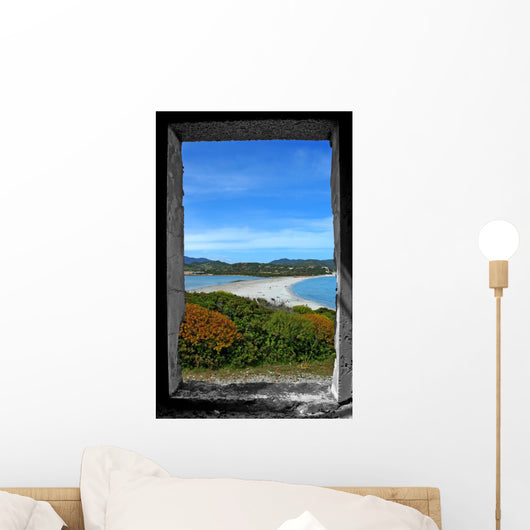 Rustic Country Beach Window Wall Decal