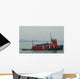 Red Tugboat Wall Decal