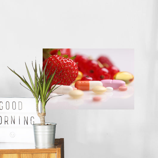 Vitamins and Supplements Nutritional Wall Decal