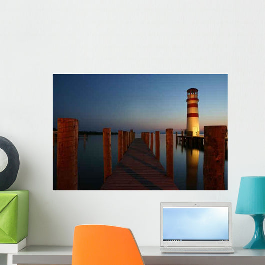 Evening Old Lighthouse Wall Decal