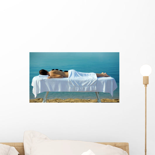 Girl Massage Table with Wall Decal