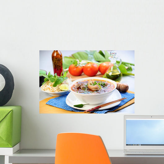 Vietnamese Food and Decorations Wall Decal