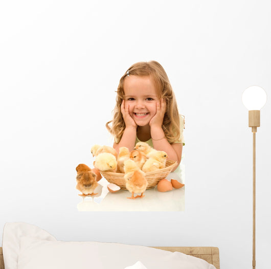 Happy Girl with Her Wall Decal