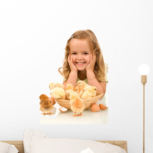 Happy Girl with Her Wall Decal