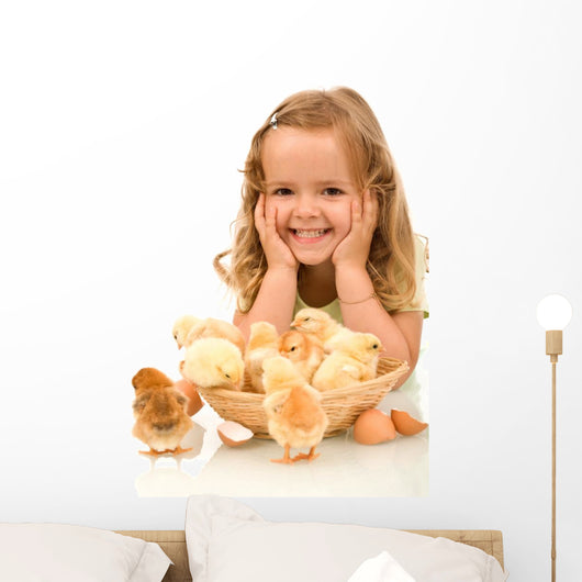 Happy Girl with Her Wall Decal