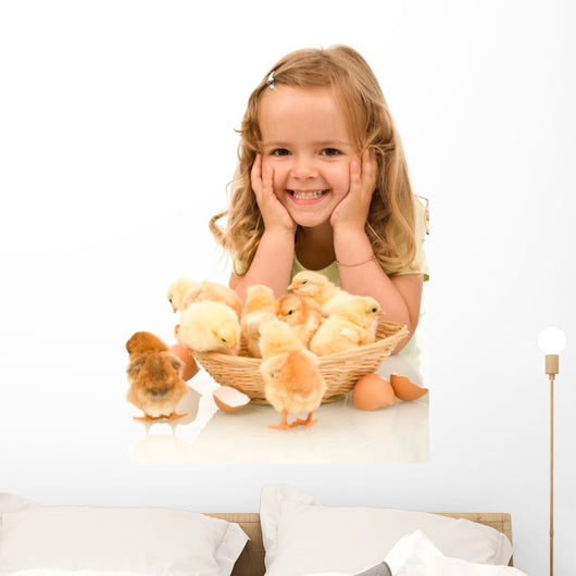Happy Girl with Her Wall Decal