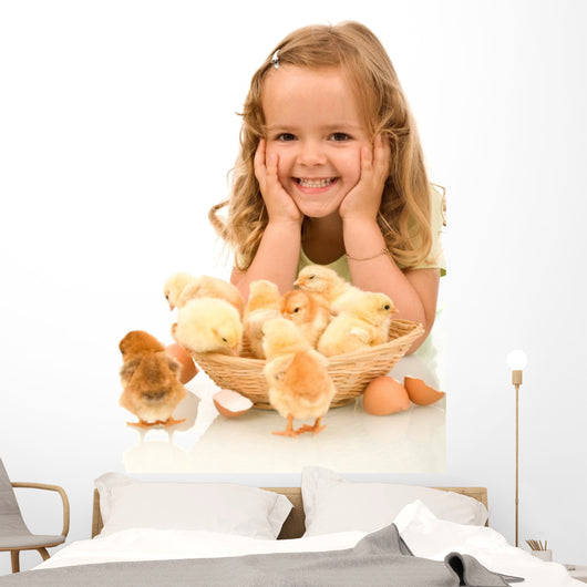 Happy Girl with Her Wall Decal
