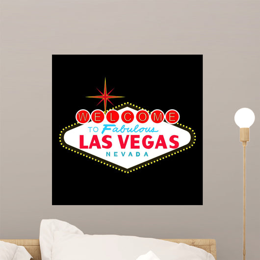 Las Vegas Sign Night Wall Decal