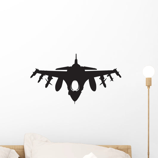 Fighter Jet Silhouette Wall Decal