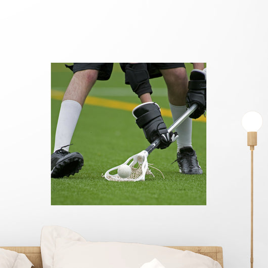 Boys Lacrosse Ball Turn Wall Decal