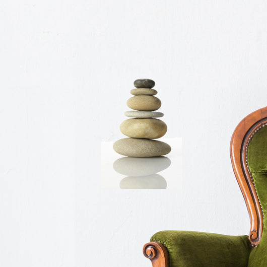 Isolated Pile of Stones Wall Decal