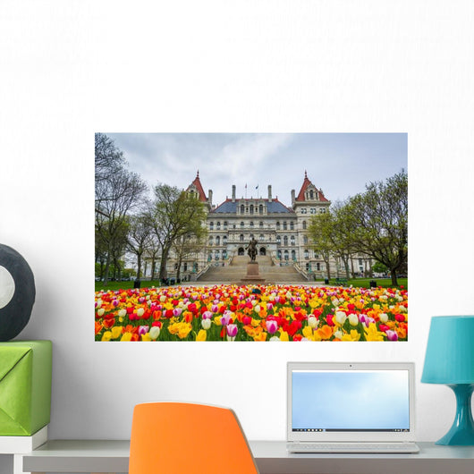 Tulips and New York Wall Decal